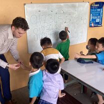 My TEFL class of young English learners begins to count!